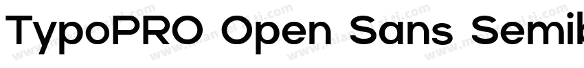 TypoPRO Open Sans Semibold字体转换